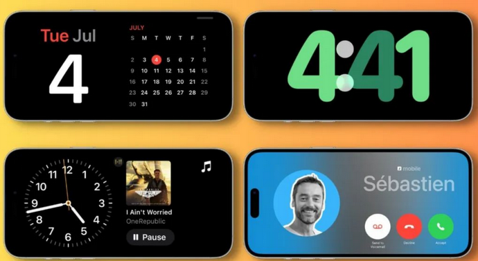 临夏苹果手机维修分享iOS17横屏充电待机显示有什么好处 