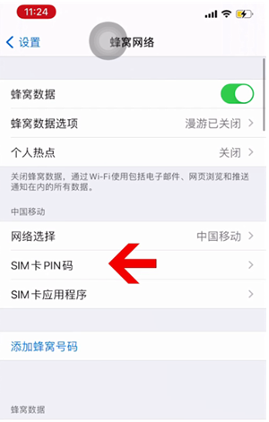 临夏苹果14维修网分享如何给iPhone14的SIM卡设置密码 