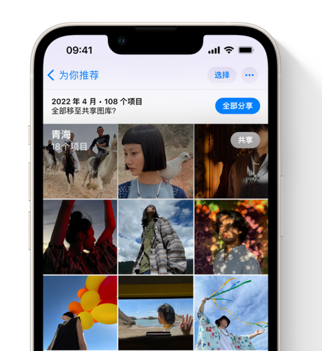 临夏苹果维修网点分享在 iPhone 上使用共享图库 