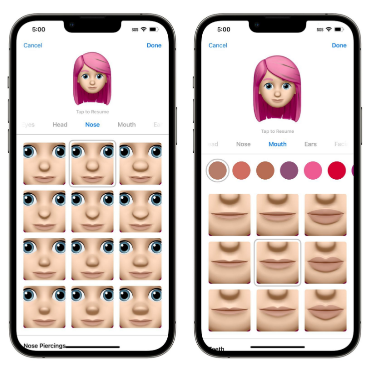 临夏苹果手机维修分享​iOS 16中的拟我表情有了哪些变化和升级 