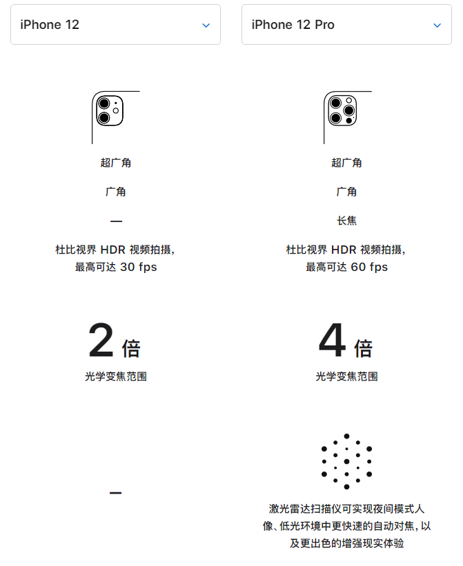 临夏苹果手机维修分享苹果 iPhone 12 与 iPhone 12 Pro 选哪款 